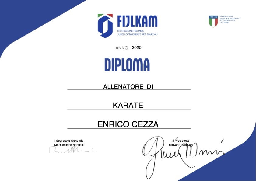 diploma_corso_allenatore_karate_2511 diploma allenatore di karate Cezza Enrico